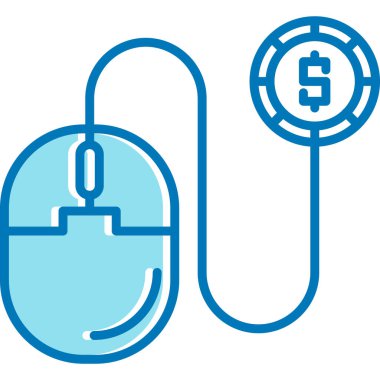 Para için. Web simgesi vektör illüstrasyonu