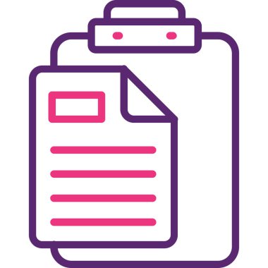 Belge. Web simgesi basit illüstrasyon