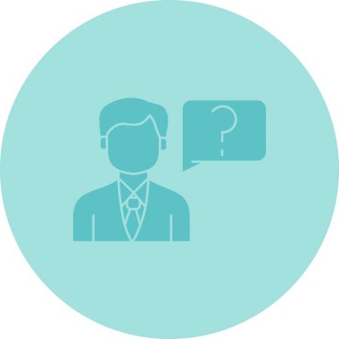 iş adamı simgesi vektör illüstrasyonu