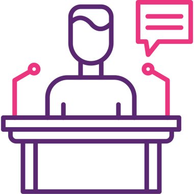 Modern simgenin vektör illüstrasyonu