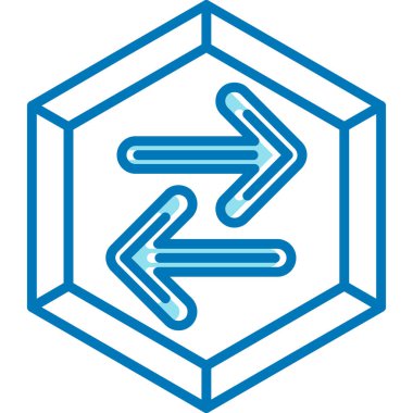 Mavi ve beyaz arkaplanın vektör çizimi