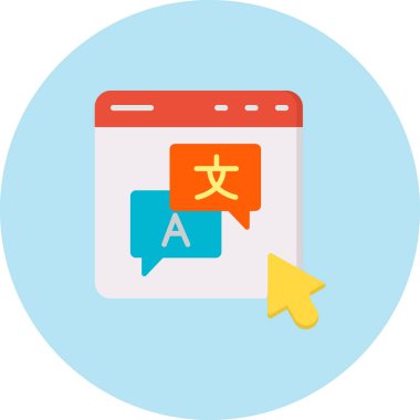 Mobil sohbet vektör simgesi