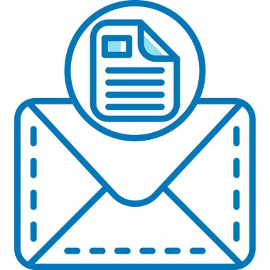 e-posta mektup simge vektör çizim