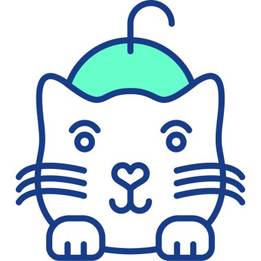 Doldurulmuş ana hatlı hayvan hayvan simgesi