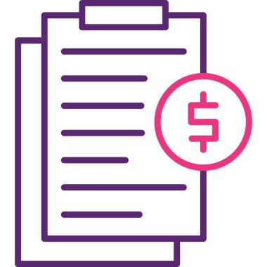 Dolar. Web simgesi basit illüstrasyon