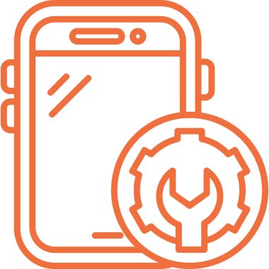 Smartphone Simgesi, vektör illüstrasyonu