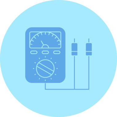 Sayaç simgesi. Web için metre vektör simgelerinin özet çizimi