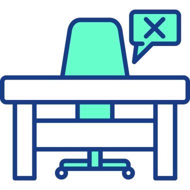 Masa. Web simgesi basit illüstrasyon