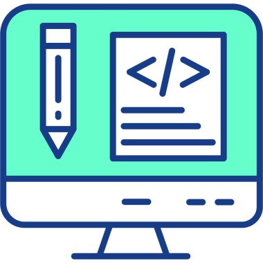 Web tasarım simgesi, vektör illüstrasyonu