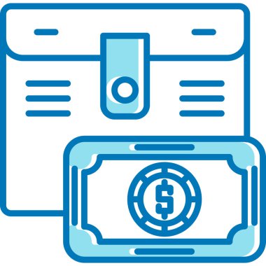 Doları para simgesi, vektör çizim