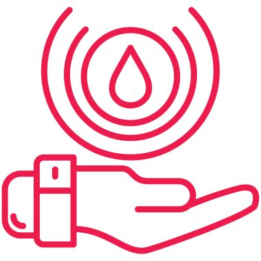 Bir kan simgesinin vektör illüstrasyonu