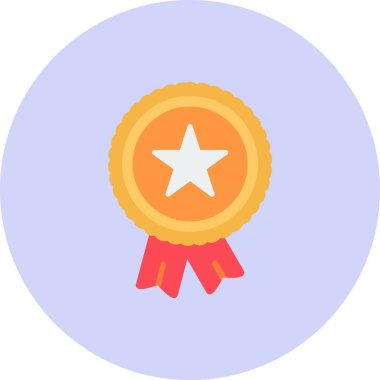 Madalya. Web simgesi basit illüstrasyon