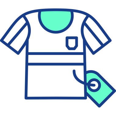 Gömlek. Web simgesi basit illüstrasyon