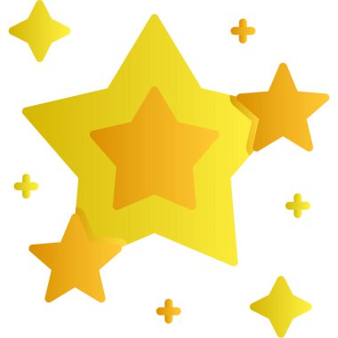 Beyaz üzerine yıldız simgesi