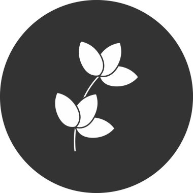 Bitki simgesinin vektör illüstrasyonu