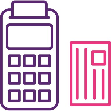 Modern hesap makinesinin vektör çizimi teknolojiden yoksun