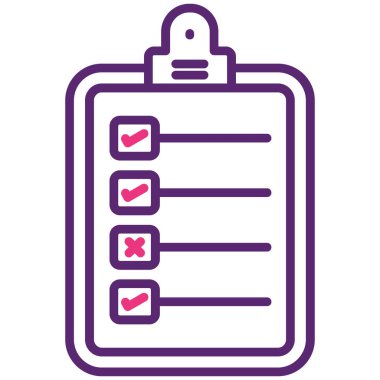 liste simgesi, vektör illüstrasyonu