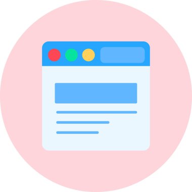 Web Arayüzü vektör çizimi