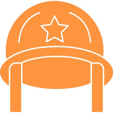 Beyzbol Miğferi. Basit illüstrasyon