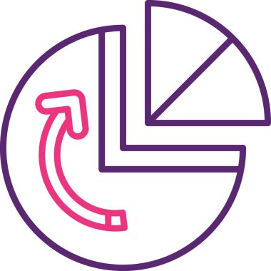 Tek bir sağ okun vektör illüstrasyonu