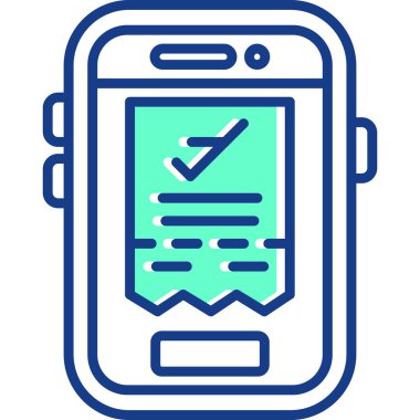 Cep telefonu. Web simgesi basit illüstrasyon