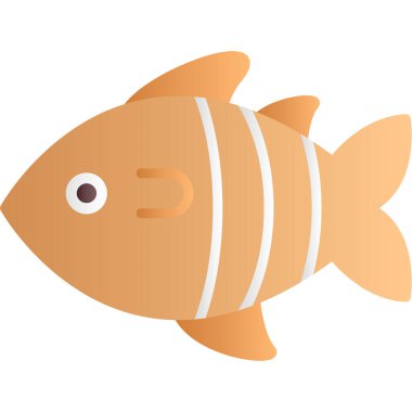 Şirin ve komik balık simgesi