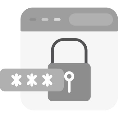 parola kilidi ikon vektör illüstrasyon tasarımı.