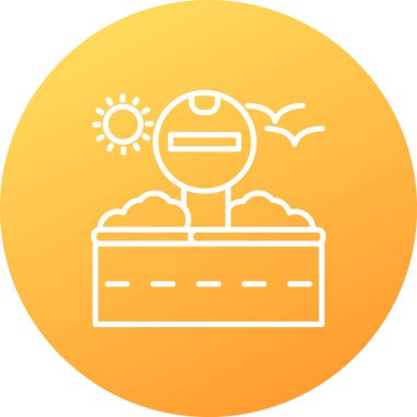 Güneş simgesinin vektör illüstrasyonu