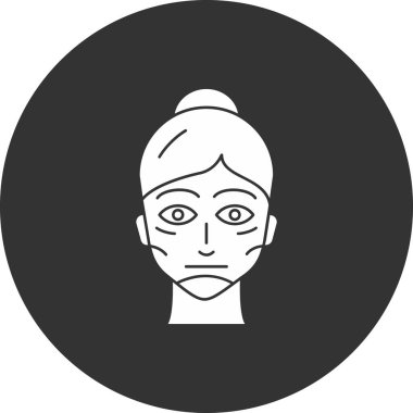 Uzun saçlı güzel bir kadın.