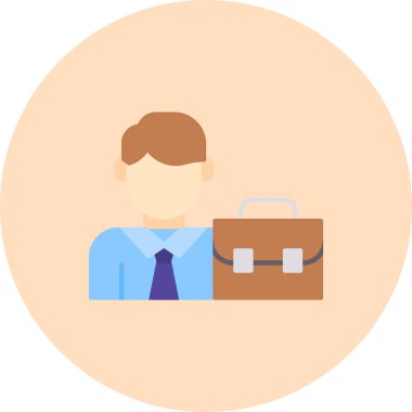 Broker Web simgesi vektör illüstrasyonu