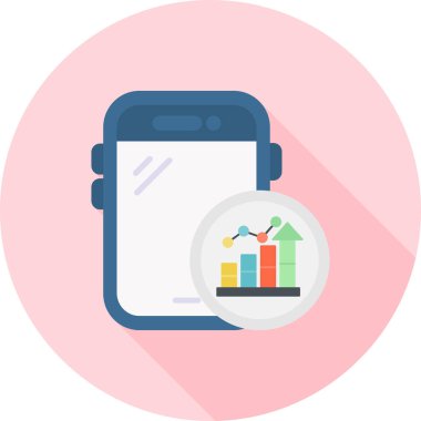 iş düz ikon vektör illüstrasyonu