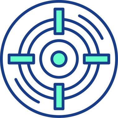 hedef simge vektör illüstrasyonu