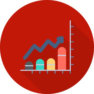 İş ve finans ikonu grafiğinin vektör illüstrasyonu