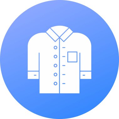 Gömlek web simgesi, basit illüstrasyon tasarımı