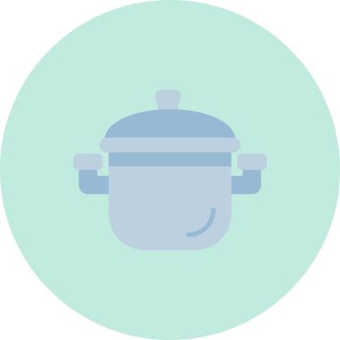 Mutfak ikonunu düz bir şekilde pişirmek