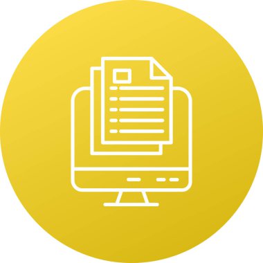 Belge. Web simgesi basit tasarım