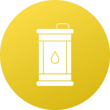 Gaz varili simgesinin vektör illüstrasyonu