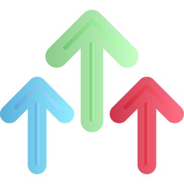 Oklar. Web simgesi basit illüstrasyon