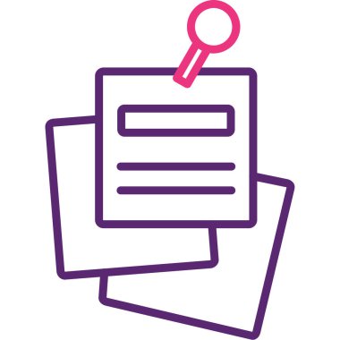 Belge. Web simgesi basit illüstrasyon