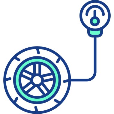 Dolu taslak biçiminde araba fren diski simgesi