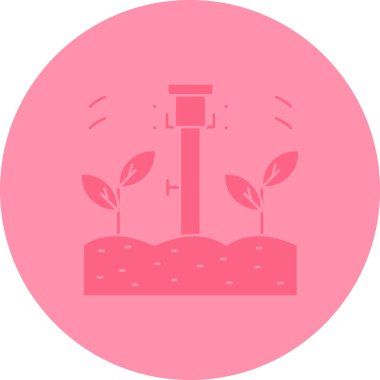 Bir bitki simgesinin vektör illüstrasyonu