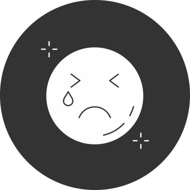 Üzgün Emoji. Basit tasarım