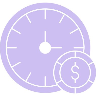 Saat simgesi vektör illüstrasyonu