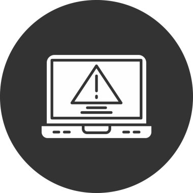 ok simgesi ile bilgisayar monitörü, basit tasarım biçimi