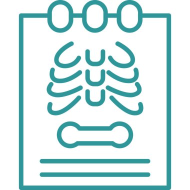 İnsan iskelet simgesi, vektör illüstrasyonu