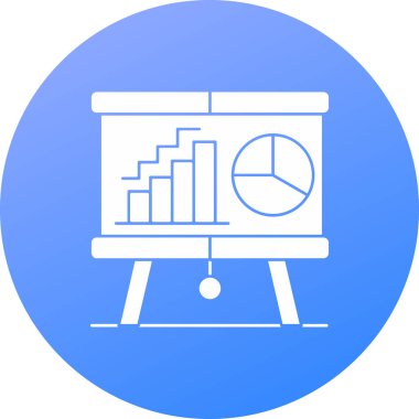 Pasta grafiği olan bir grafiğin vektör çizimi