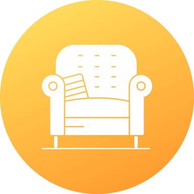 koltuk simgesi, vektör illüstrasyonu