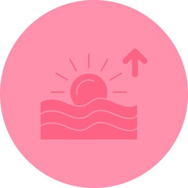 Güneş simgesinin vektör illüstrasyonu