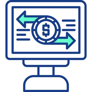 Dolar işareti simgesi, satır ve biçimi olan bilgisayar