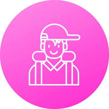 Şapkalı bir adamın vektör çizimi